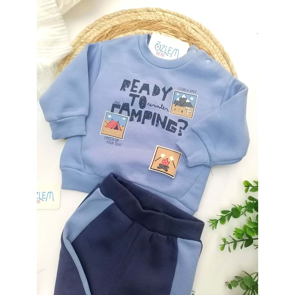 Ready To Campıng Baskı 2'li Takım