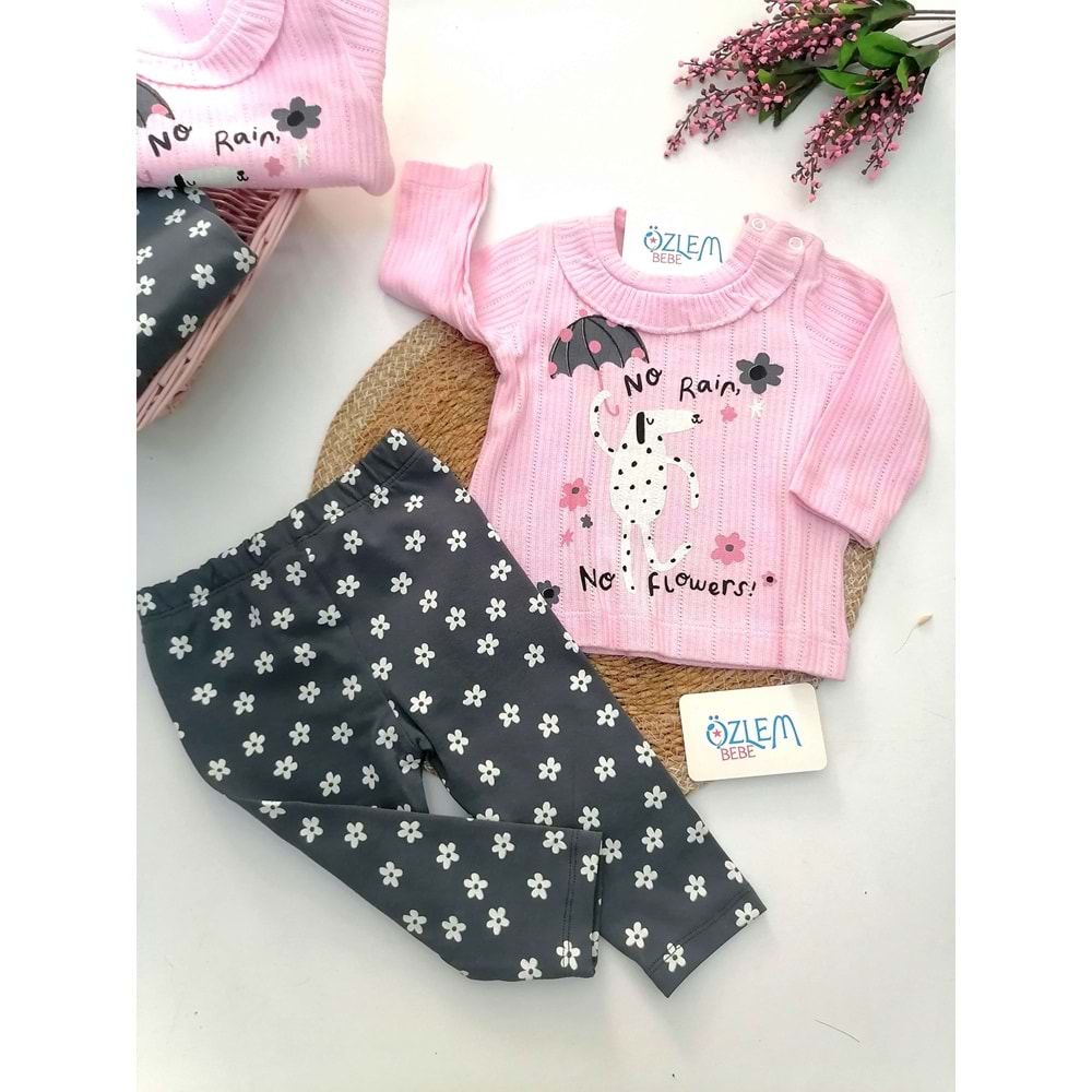 No Rain Flowers Pembe 2'li Takım