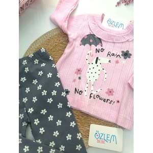 No Rain Flowers Pembe 2'li Takım
