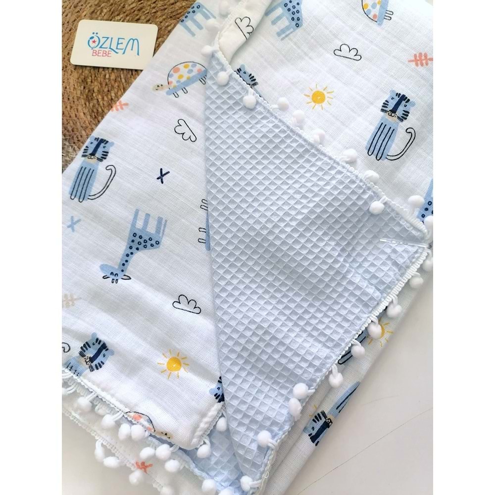 Pike&Müslin Ponponlu Battaniye