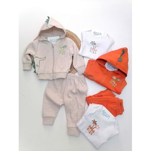 Paradise Baskı Kapüşonlu 3lü Takım