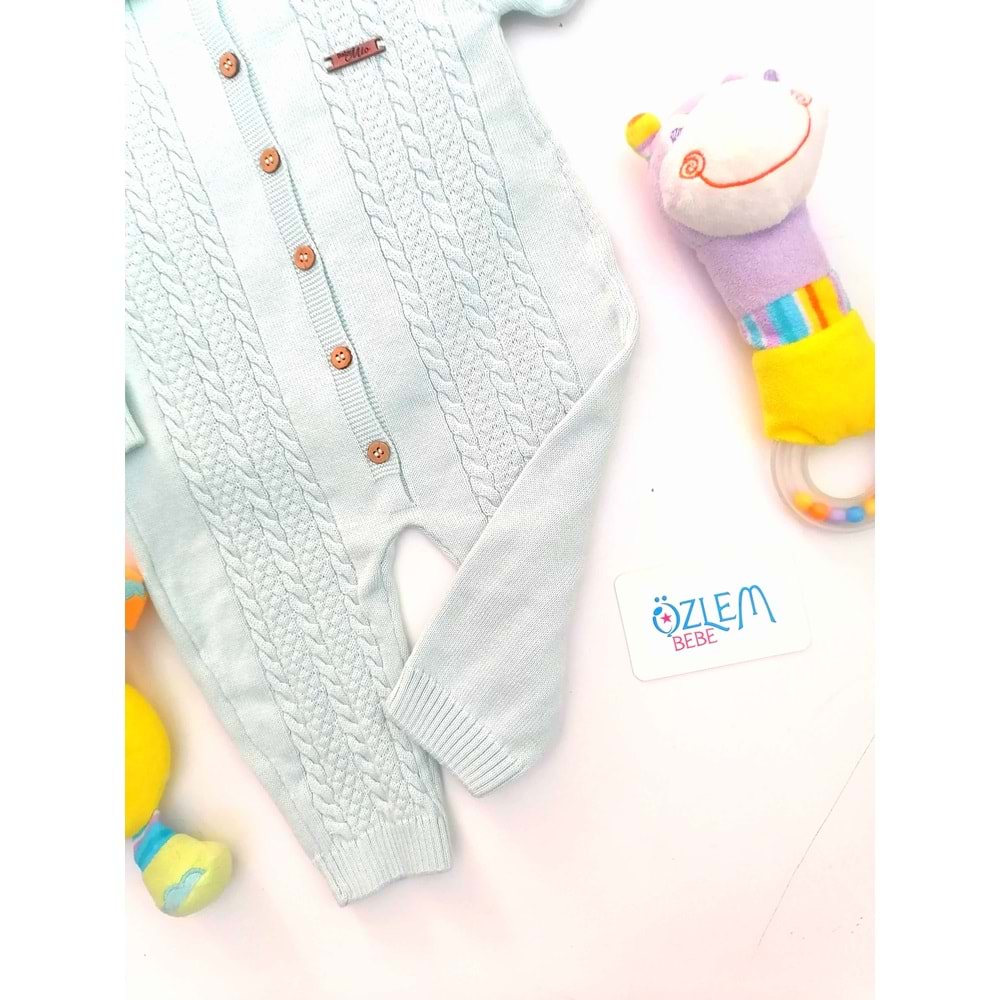 Saç Örgü Model Merserize Şapkalı Tulum