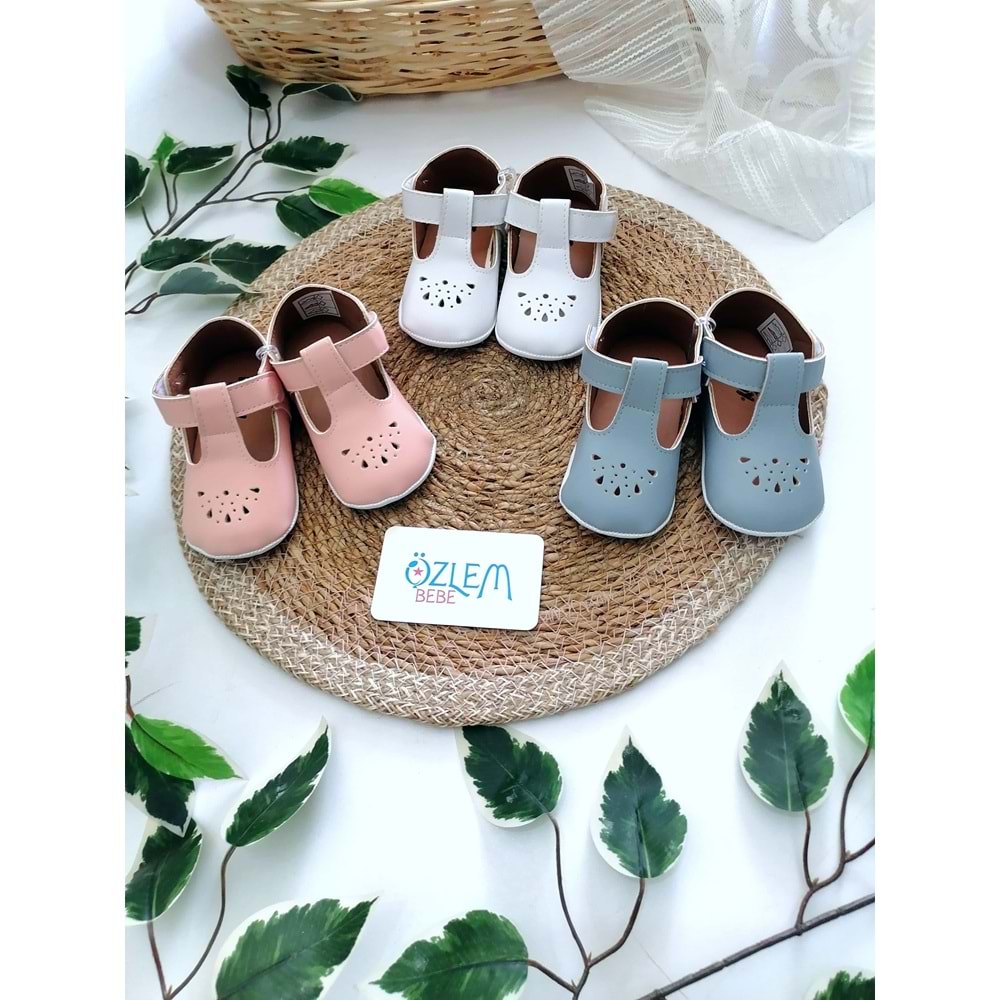 Cırtcırtlı Çiçek Bebek Ayakkabı