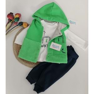 Aslan Figürlü Yeşil Yelekli Takım