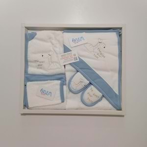 Zürafa Figürlü Havlu&Bornoz Seti