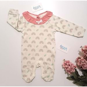 Fırfırlı Bebe Yaka Bebek Tulum