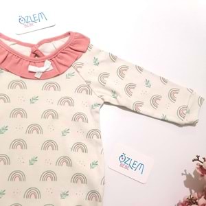 Fırfırlı Bebe Yaka Bebek Tulum