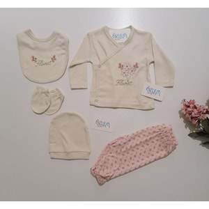 Çiçek Nakışlı 5'li Hastane Çıkışı