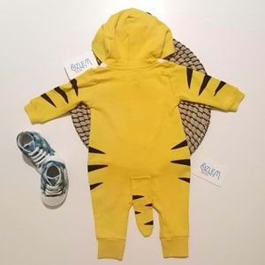 Çizgili Kaplan Kapüşonlu Tulum