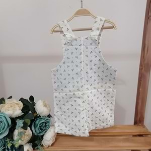 Krem Şortlu Salopet