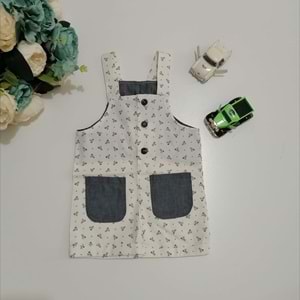 Krem Şortlu Salopet