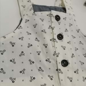 Krem Şortlu Salopet