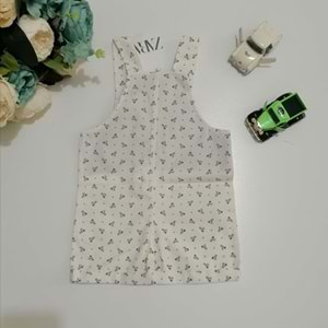 Krem Şortlu Salopet