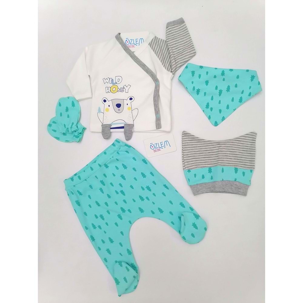 Bal Ayı Figürlü 5'li Hastane Çıkışı