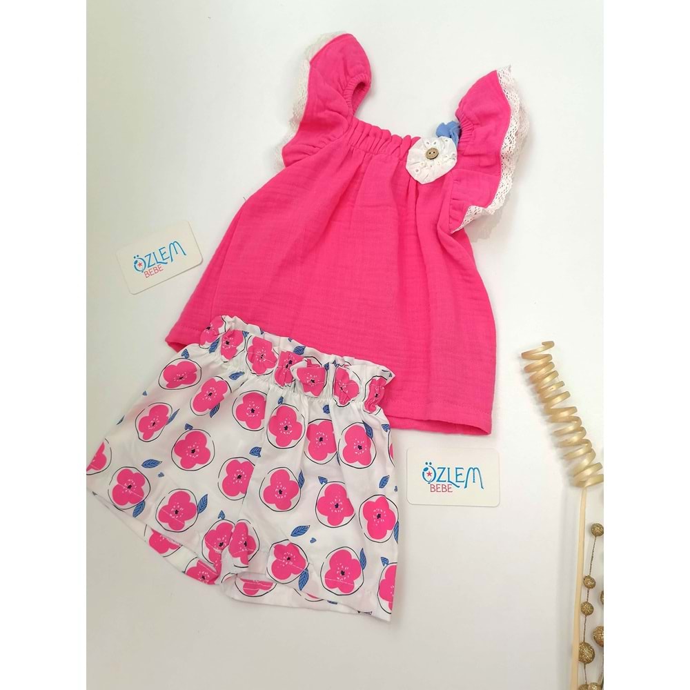 Akşam Sefası Askılı Üst & Şortlu Takım