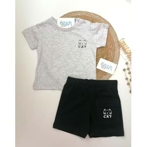 Sevimli Hayvanlar Şortlu Takım