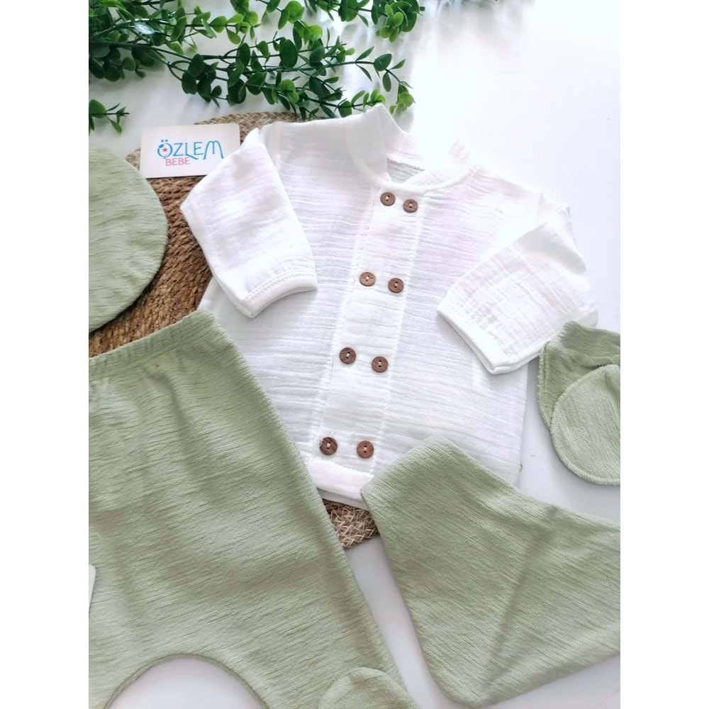 Gömlekli Müslin 5'li Hastane Çıkışı