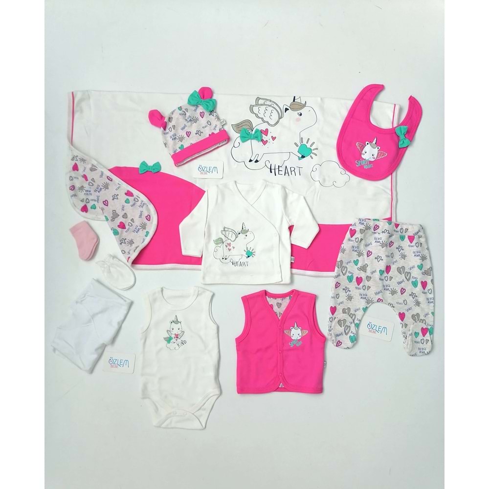 Unicorn Desenli 10'lu Hastane Çıkışı