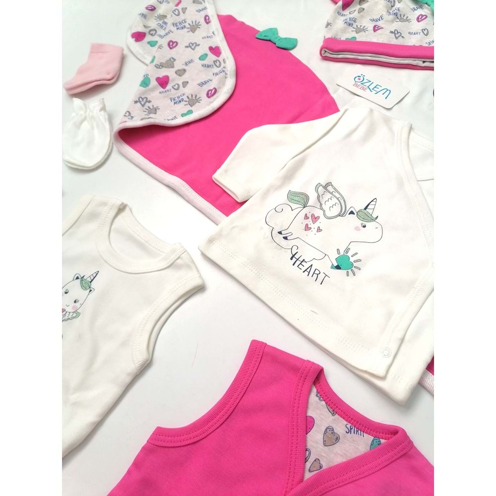 Unicorn Desenli 10'lu Hastane Çıkışı