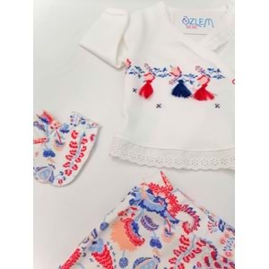 Nakış Desenli 5'li Hastane Çıkışı