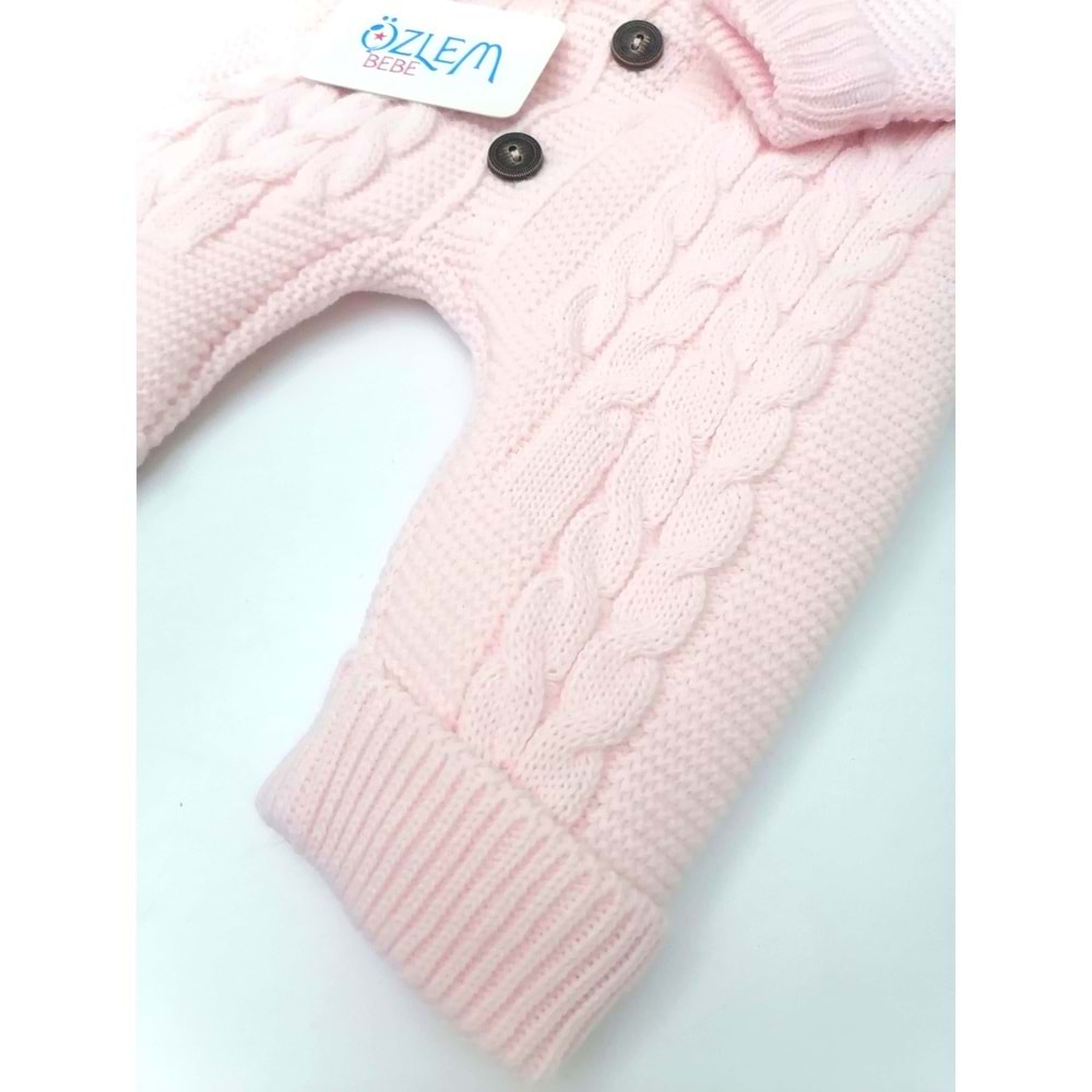 Tavşan Kulaklı Pembe Astronot Tulum