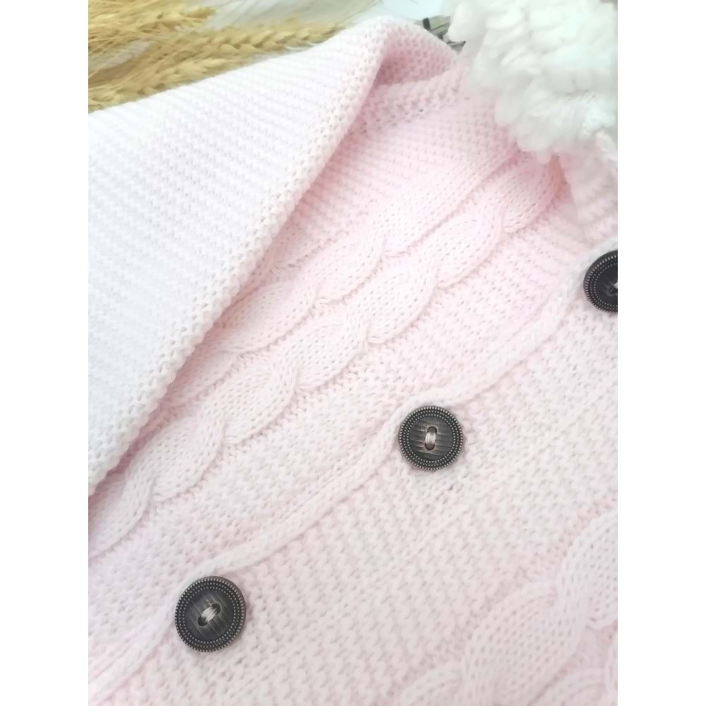 Tavşan Kulaklı Pembe Astronot Tulum