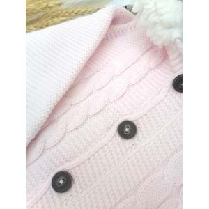 Tavşan Kulaklı Pembe Astronot Tulum