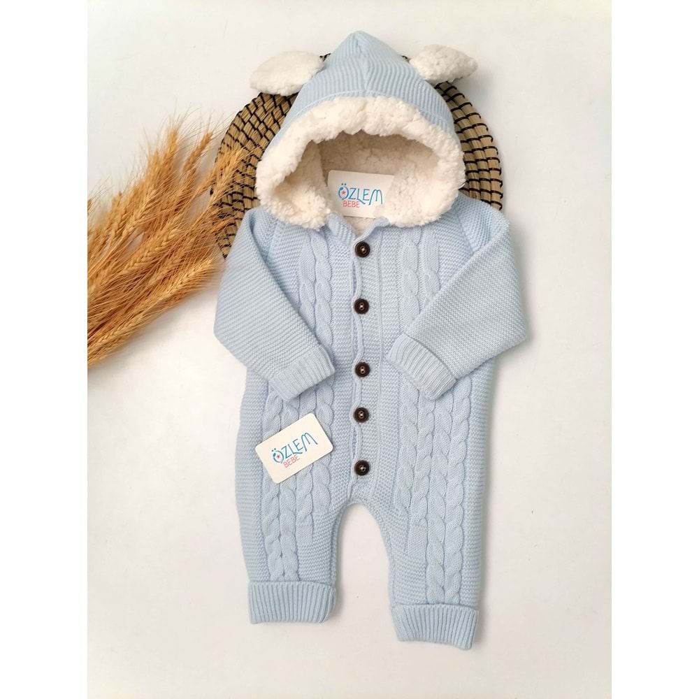 Tavşan Kulaklı Mavi Astronot Tulum