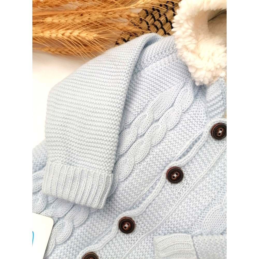 Tavşan Kulaklı Mavi Astronot Tulum