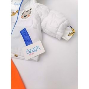 Tiger Beyaz Ceketli 3'lü Bebek Takım