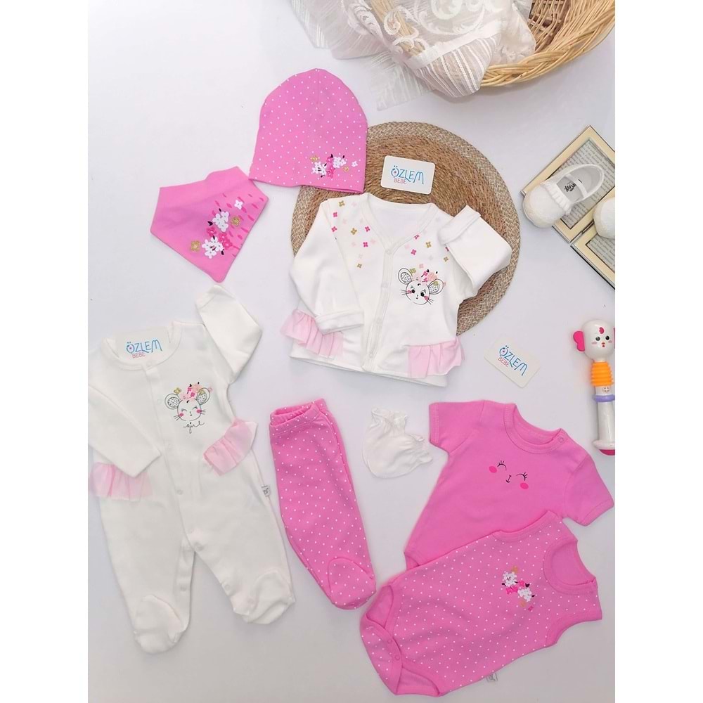 Minik Fare Pembe 8'li Hastane Çıkışı