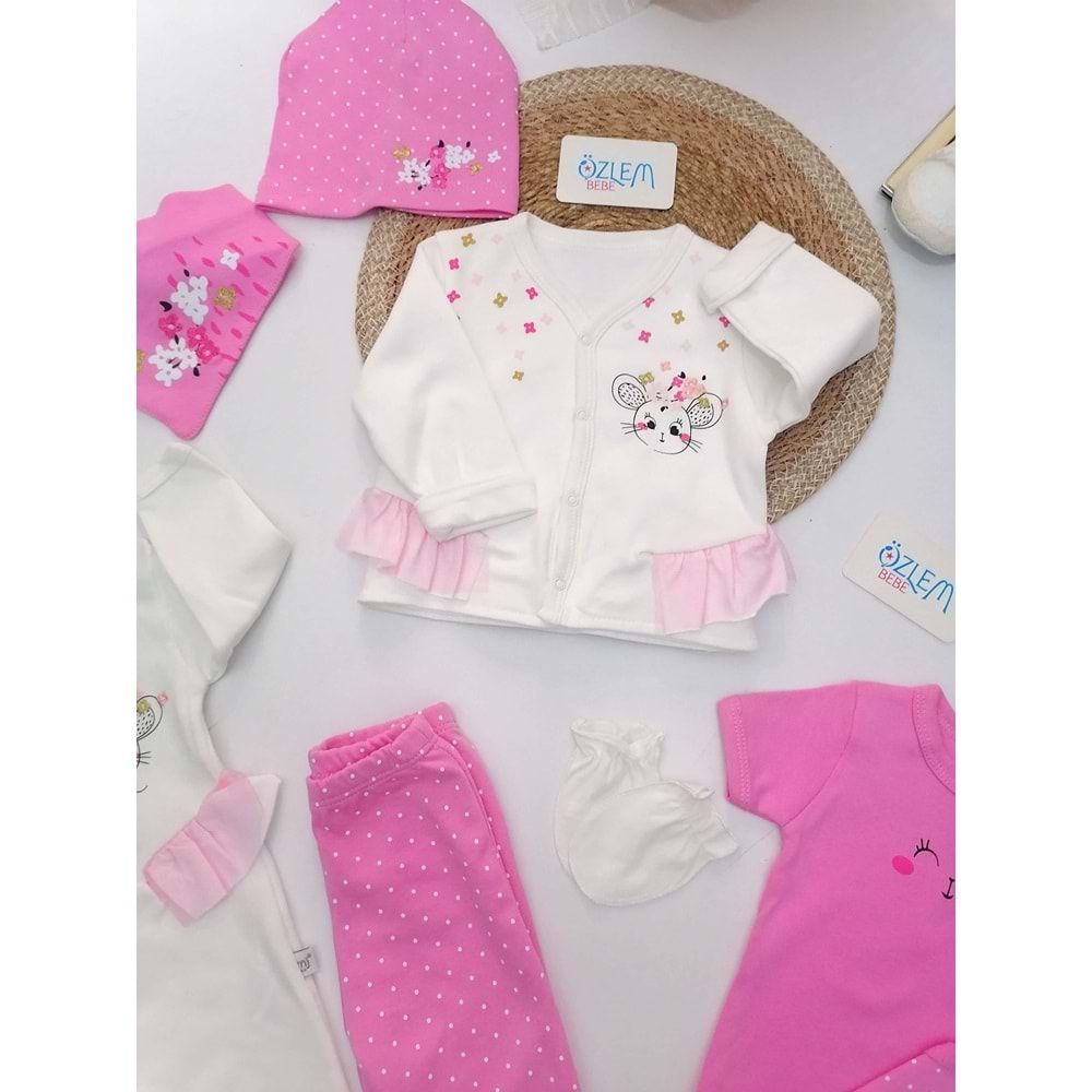 Minik Fare Pembe 8'li Hastane Çıkışı