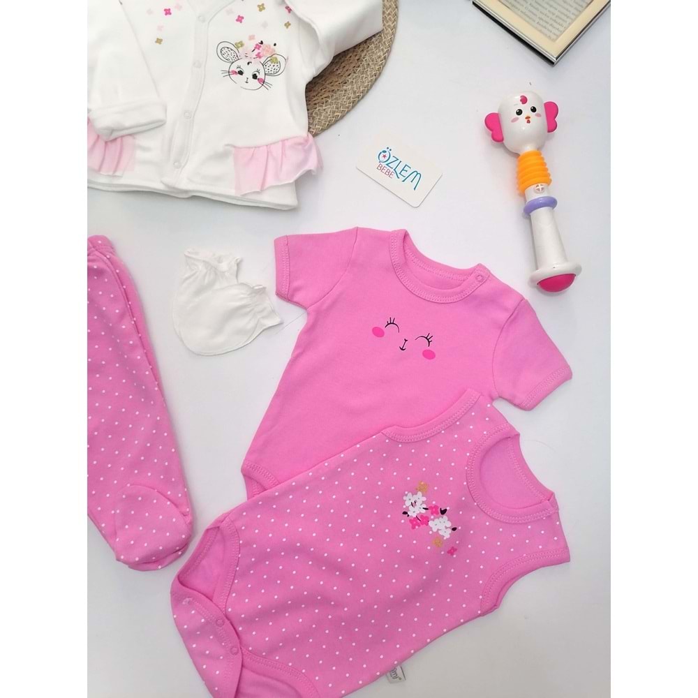 Minik Fare Pembe 8'li Hastane Çıkışı