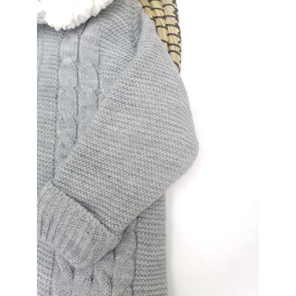 Tavşan Kulaklı Gri Astronot Tulum