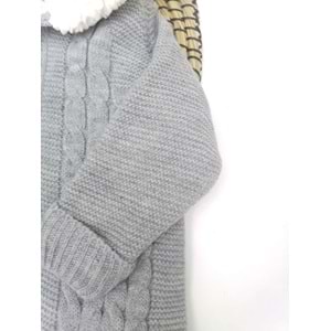 Tavşan Kulaklı Gri Astronot Tulum