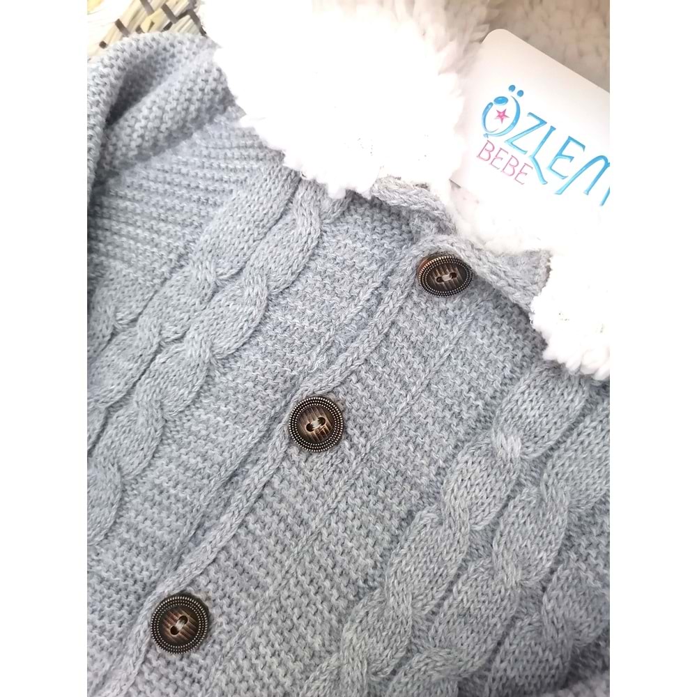 Tavşan Kulaklı Gri Astronot Tulum