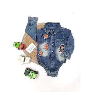 Uzay Yolu Mavi Denim Tulum