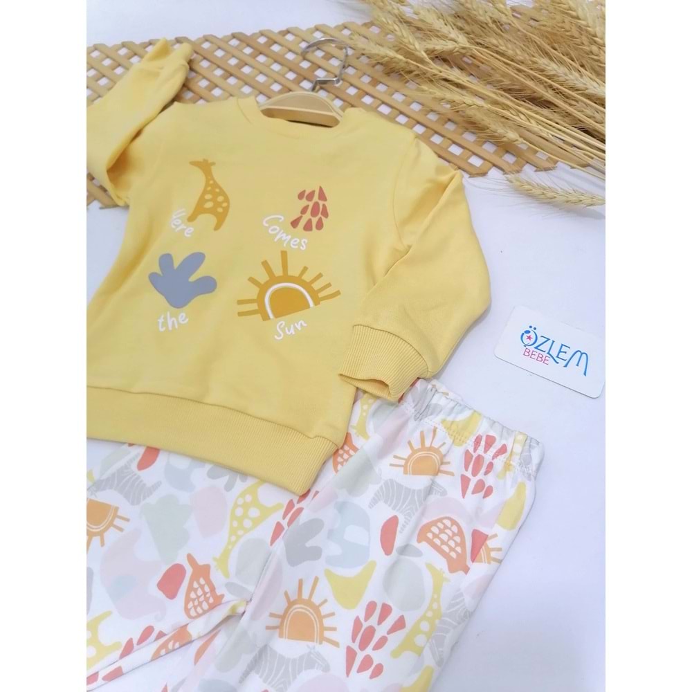 Güneş ve Doğa Sarı Bebek Takım
