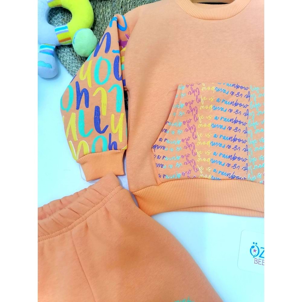 Rainbow Turuncu Bebek Takım