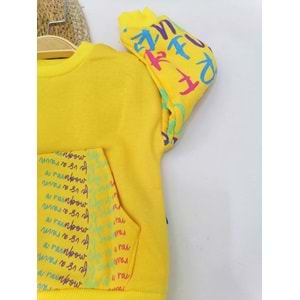 Rainbow Sarı Bebek Takım