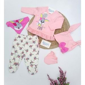 Buggs Bunny Pembe 5'li Hastane Çıkışı