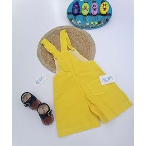 Zürafa Desen Keten Salopet