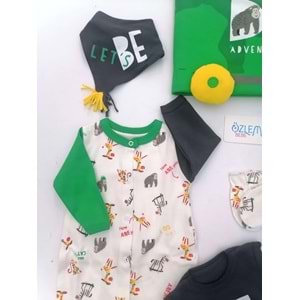 Safari Desenli 10'lu Hastane Çıkışı