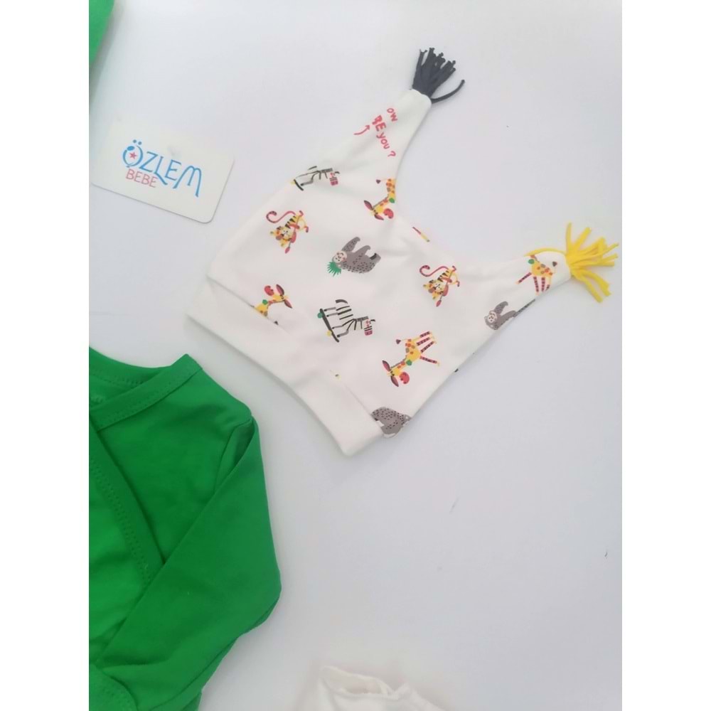 Safari Desenli 10'lu Hastane Çıkışı