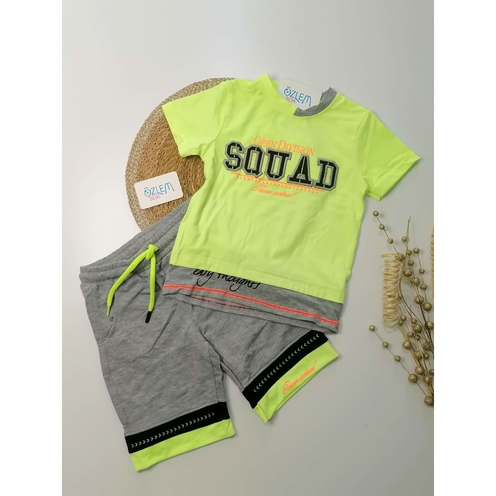 Mutlu Çocuklar Şortlu Erkek Takım