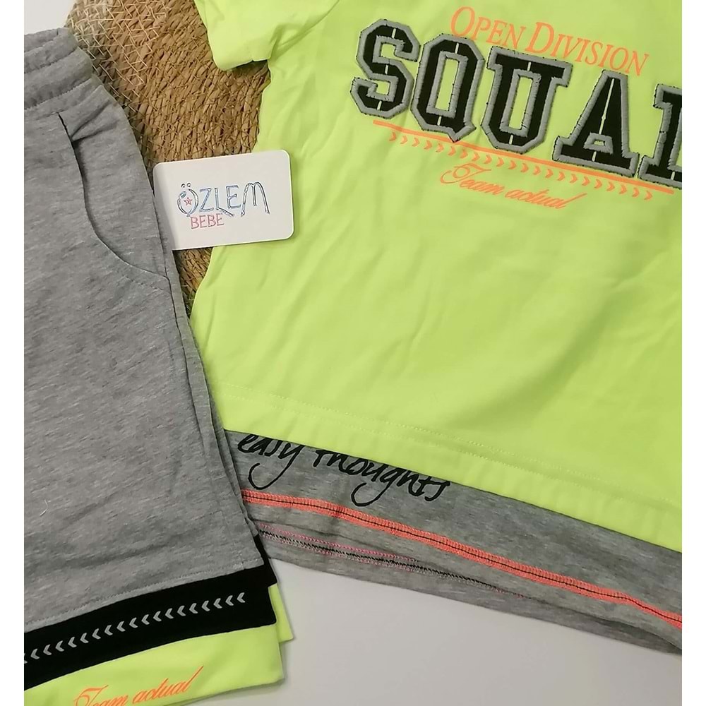 Mutlu Çocuklar Şortlu Erkek Takım