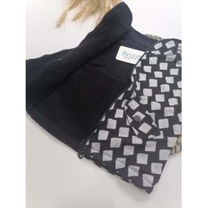 Baklava Desen Elyaf Dolgulu Yelek