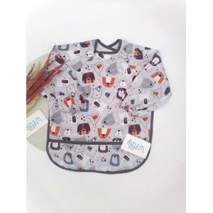 Ayı Kafalar Naylon Mama Önlüğü