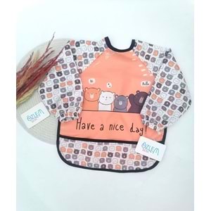 Ayı Kafalar Naylon Mama Önlüğü