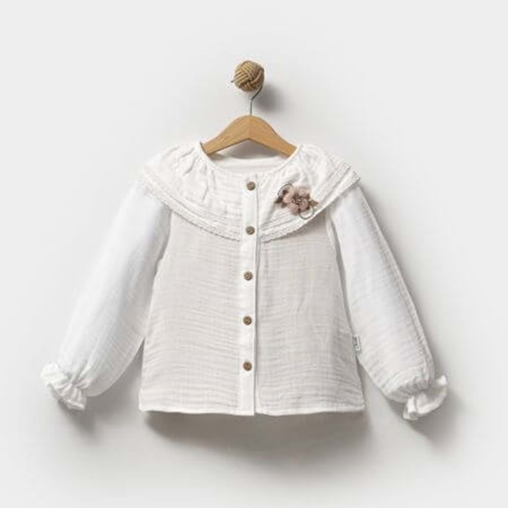 Fırfırlı Müslin Gömlek